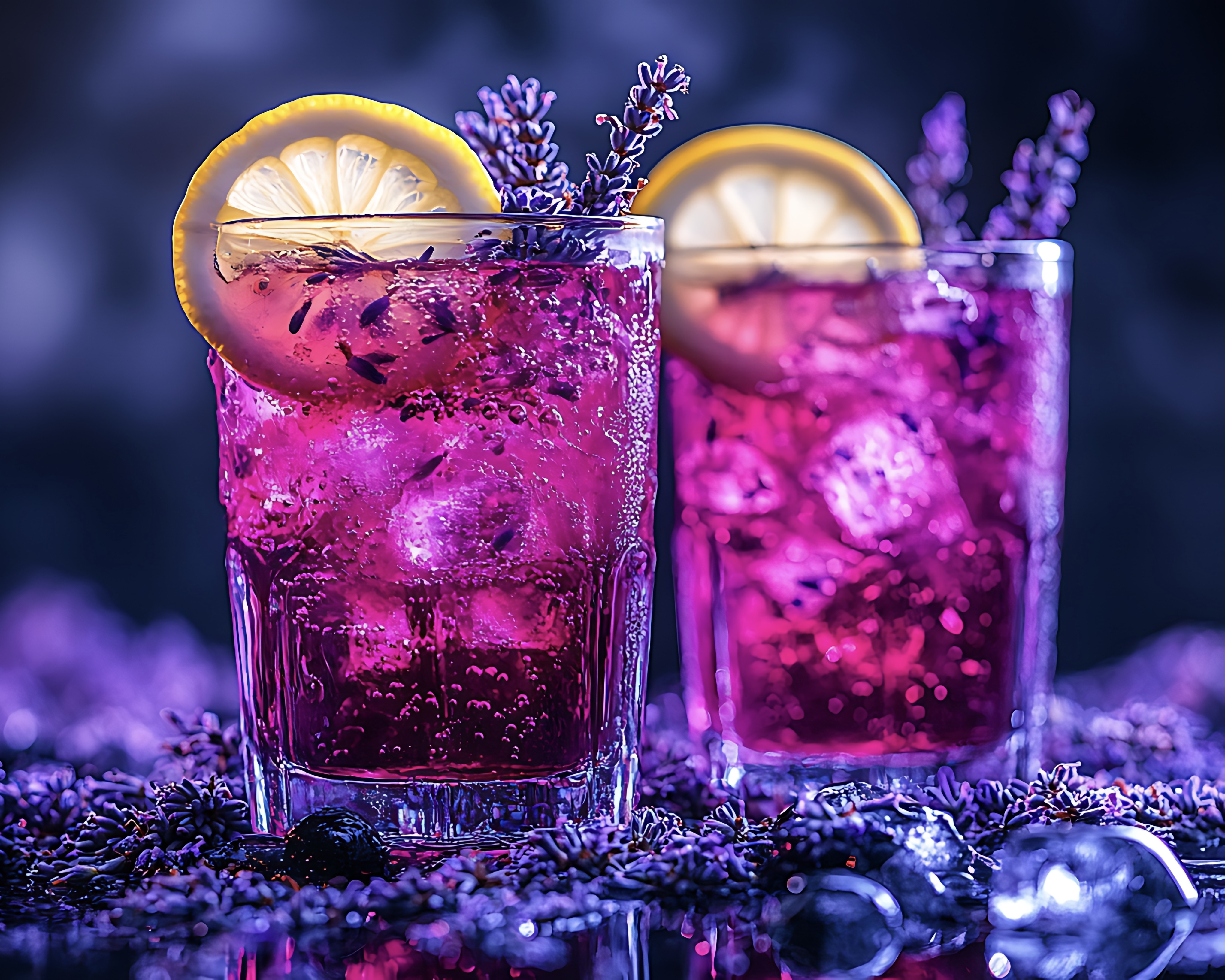 Lavender cocktails